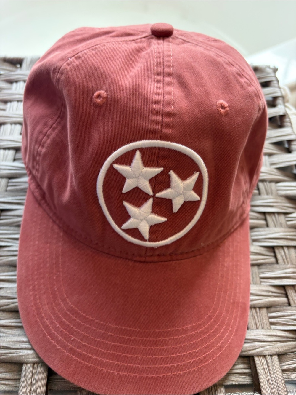 Kids Dusty Rose Star Emblem Baseball Cap